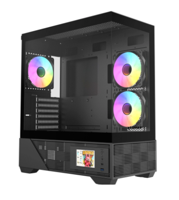 RAIDMAX Kućište Raidmax Infinita i803 ARGB Black LCD Ekran, i803BF