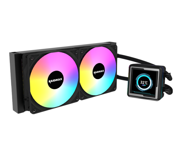 RAIDMAX CPU hladnjak Raidmax INFINITAS LM240 ARGB LCD 2.73" Black, LM240BK