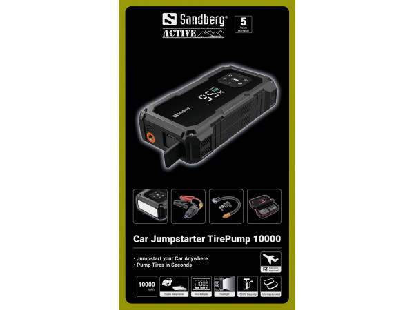Sandberg Baterijski kompresor/powerbank Sandberg 421-21 Jumpstarter 10000mAh/lampa