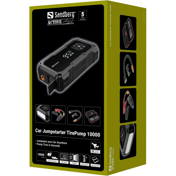 Sandberg Baterijski kompresor/powerbank Sandberg 421-21 Jumpstarter 10000mAh/lampa