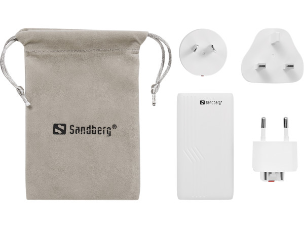 Sandberg 4in1 TravelCharger 2xUSB-C/A 65W 441-68