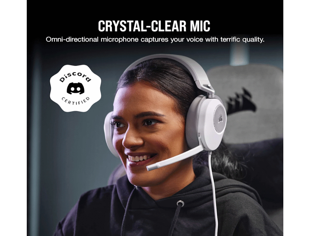 Corsair Slušalice CORSAIR HS65 SURROUND ŽICNE/CA-9011271-EU/bela