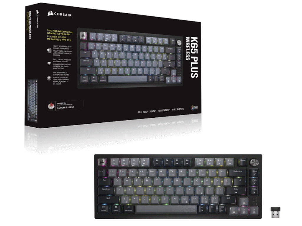 Corsair K65 Plus Bežična Mehanička Tastatura