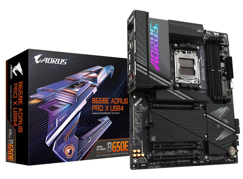 GIGABYTE AMD B650 AM5 4x DIMM EXPO Dual USB4 Type-C DP-Alt HDMI