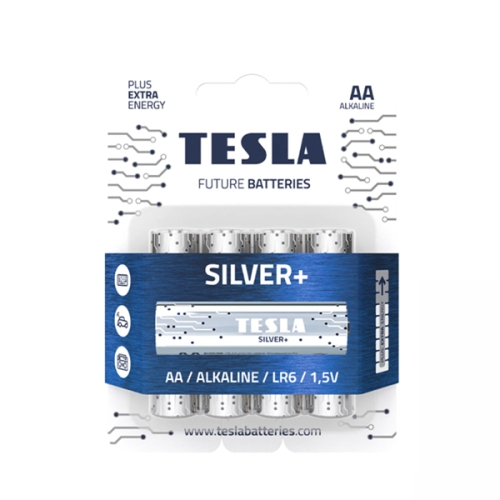 Razno TESLA SILVER + Alkaline battery AA 4 kom.