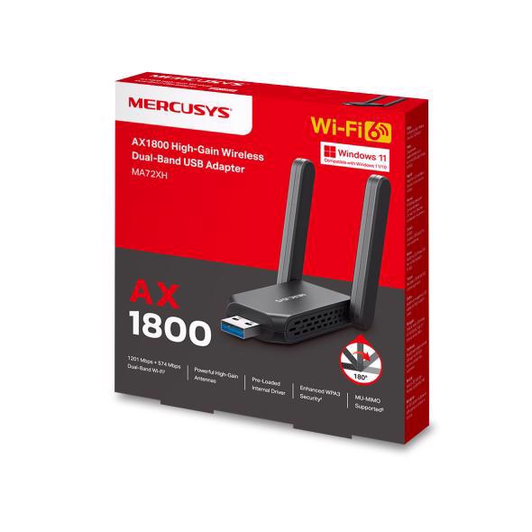MA72XH(EU) AX1800 High Gain Wireless Dual Band USB Adapter
