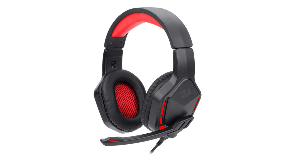 Redragon Themis H220 Gaming Headset with adapter