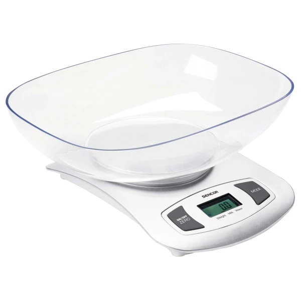 Sencor Kuhinjska vaga Sencor sa posudom SKS 4001WH/do 5 kg