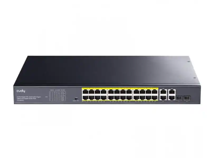 CUDY Svič 10/100/1000 24-port Cudy GS1028PS2 PoE+/2 SFP ports 300W