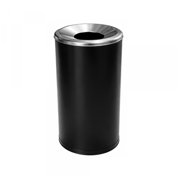 Ari Metal Kanta za otpatke 80 lit crna + hrom poklopac