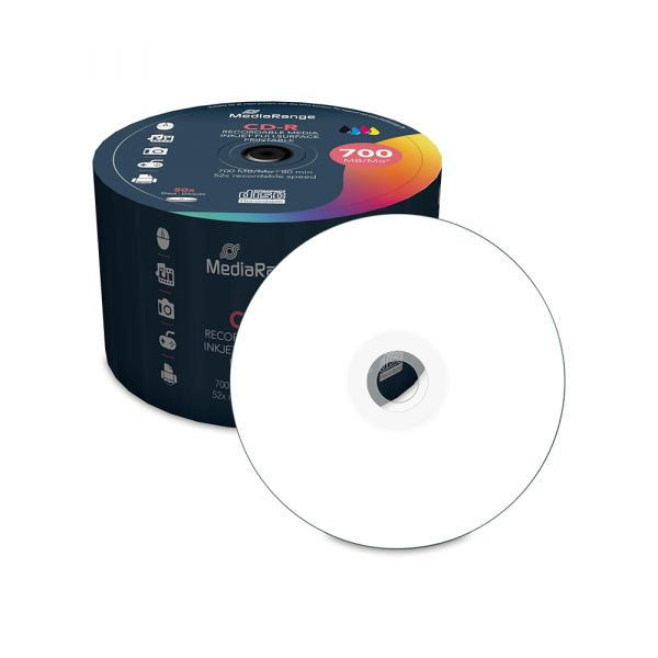 Mediarange CD-R Mediarange 50kom/pak Printable MR208