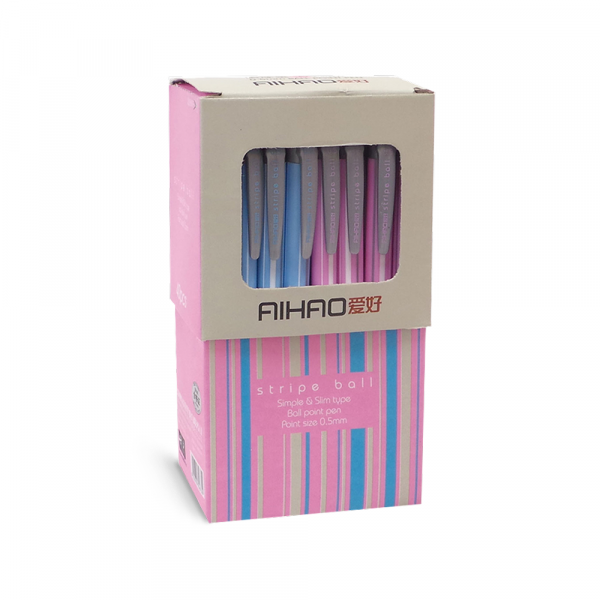 Aihao Hemijska olovka AIHAO 567C roze-plava mix 1/40
