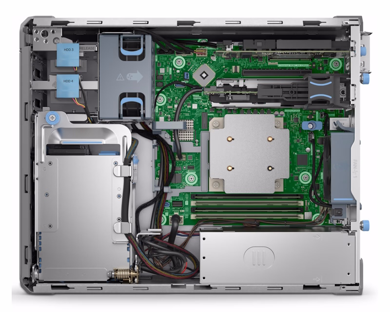 PowerEdge T160 Xeon 6 6315P 4C 1x16GB H355 2x480GB SSD RI 1X2TB SATA 500W 3YR ProSupport