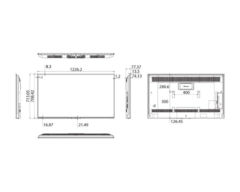 HISENSE 55 inča 55DP30FE 4K UHD 350 nita Digital Signage Display - 16/7 Operation