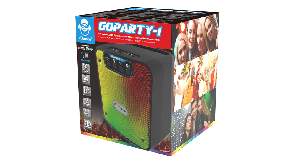 GoParty-1 Bluetooth Speaker with Flame led