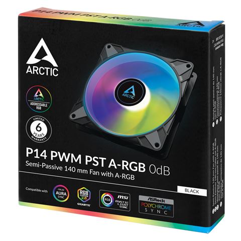 Arctic COL CAS Arctic P14 PWM PST ARGB (black)