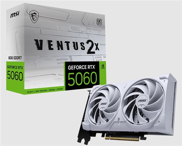 MSI RTX 5060 8G VENTUS 2X OC WHITE Grafička Kartica