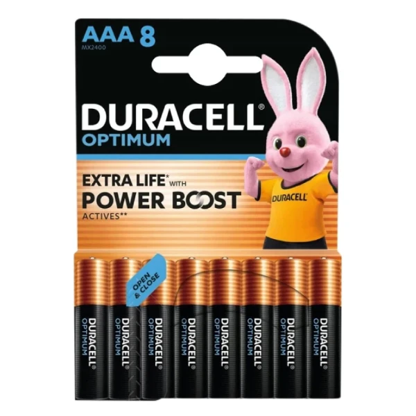 Duracell Baterija Duracell Optimum AAA 8/1, nepunjiva