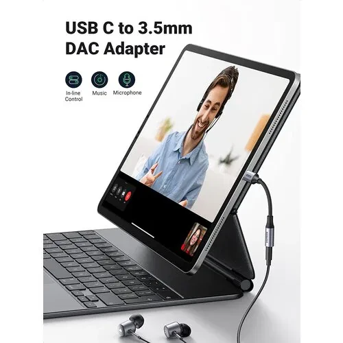 Ugreen Audio adapter Ugreen AV161 USB type-C na 3.5 mm M/F 10cm