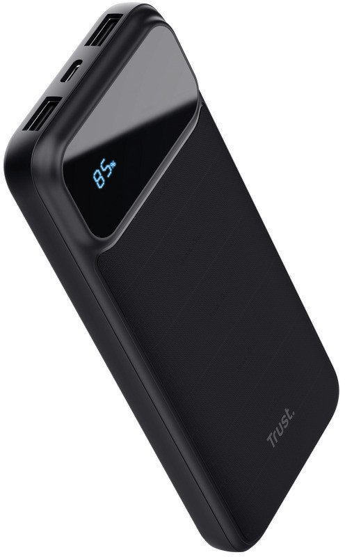 Eksterna baterija TRUST  AVALA 10.000 PD Powerrbank/LCD/crna