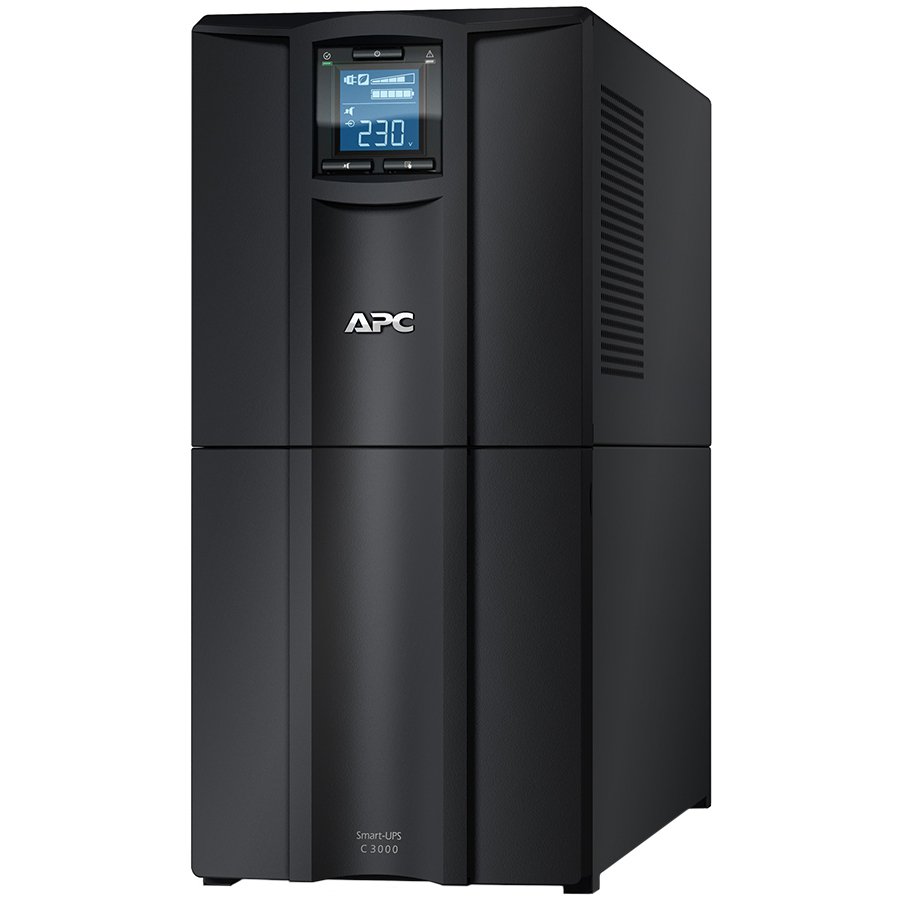 APC Smart-UPS C 3000VA LCD 230V  Intelligent and efficient network power protection from entry level to scaleable runtime. Ideal UPS for servers, point-of-sale, routers, switches, hubs and other network devices.