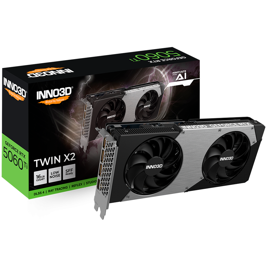 INNO3D GeForce RTX 5060 Ti Twin X2 16GB GDDR7 128-bit HDMI 3x DP