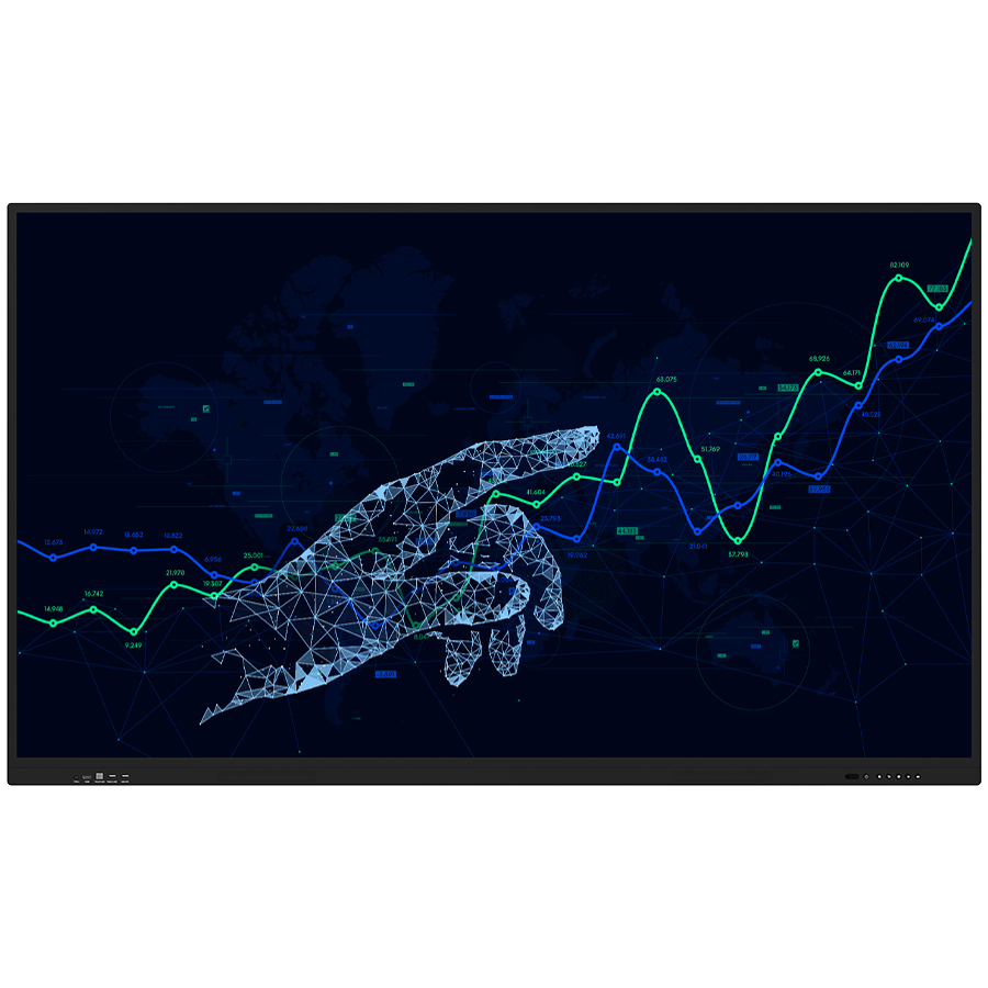 PRESTIGIO SOLUTIONS Multiboard 86" Light Series UHD 4K, Android 8, Wi-Fi, 20TP, touch pen