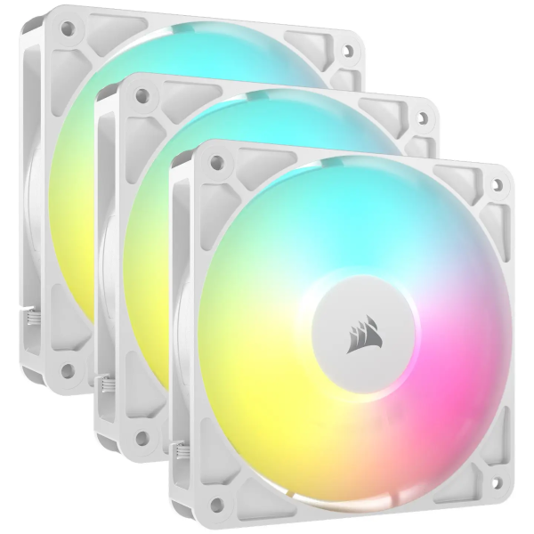 Corsair Ventilatori Corsair 3x RS120 ARGB 120mm PWM-Triple Pack - White, CO-9050185-WW