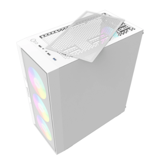 RAIDMAX Kućište Raidmax Vector 159 ARGB 4x 120mm 650W, Belo