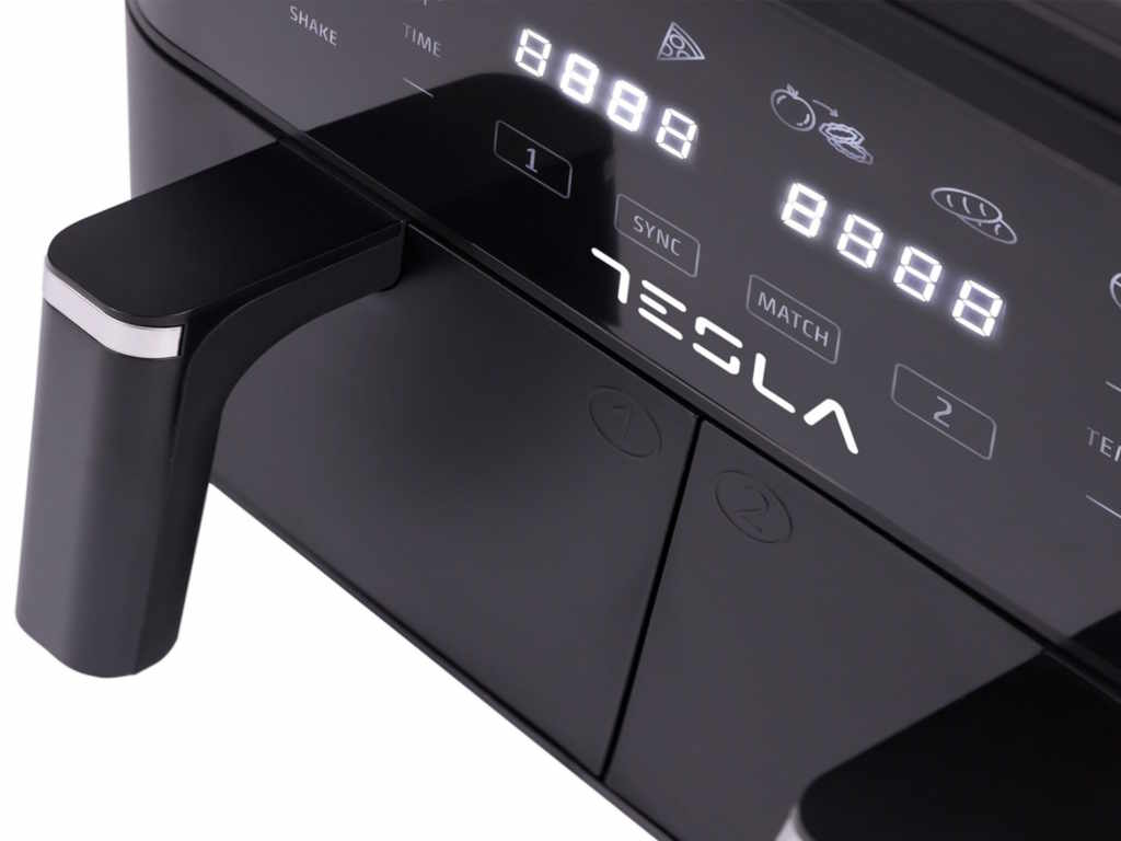 Tesla Air Fryer TESLA AF900BSD 2400W/4.5L+4.5L/digital panel/crna-inox