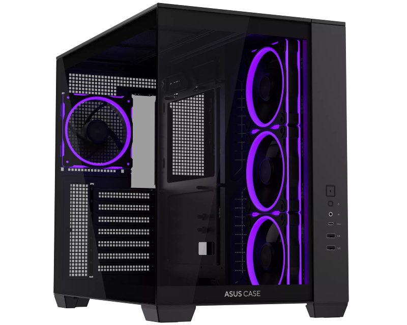 Asus A32 PLUS TG ARGB micro-ATX kućište crno