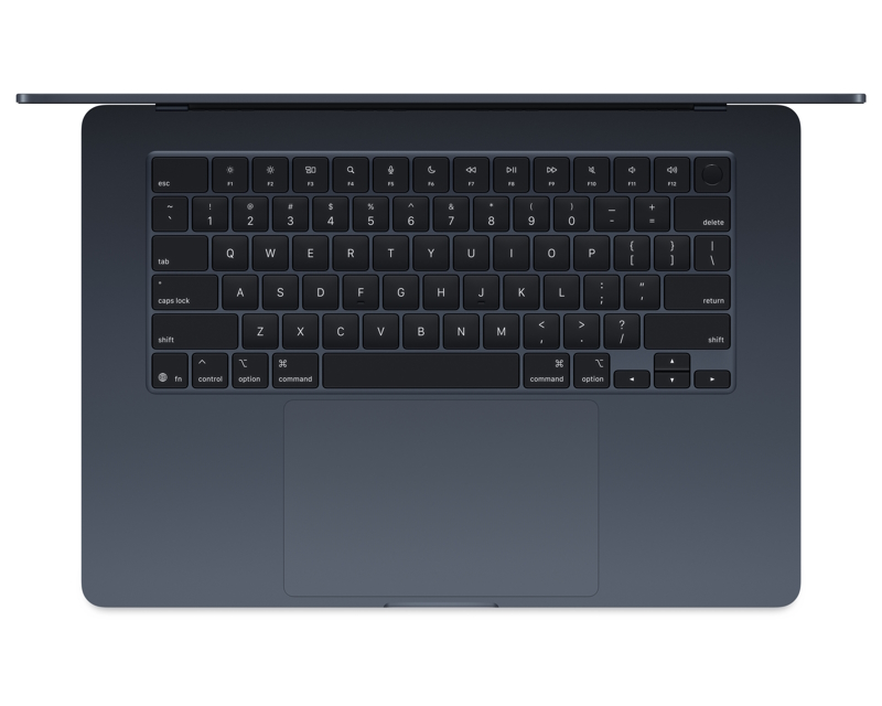 APPLE MacBook Air M4 15.3", 16GB, 256GB, Midnight, MW1L3