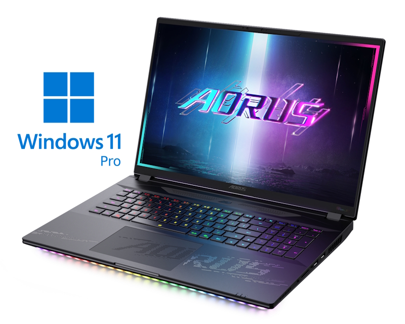 GIGABYTE Laptop AORUS MASTER 18 BYH 18" Core Ultra 9 275HX 64GB 2TB SSD GeForce RTX 5080 16GB RGB Backlit Win11Pro gaming laptop