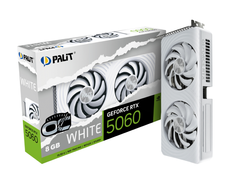 PALIT nVidia GeForce RTX 5060 8GB 128bit RTX5060 WHITE OC 8GB grafička karta