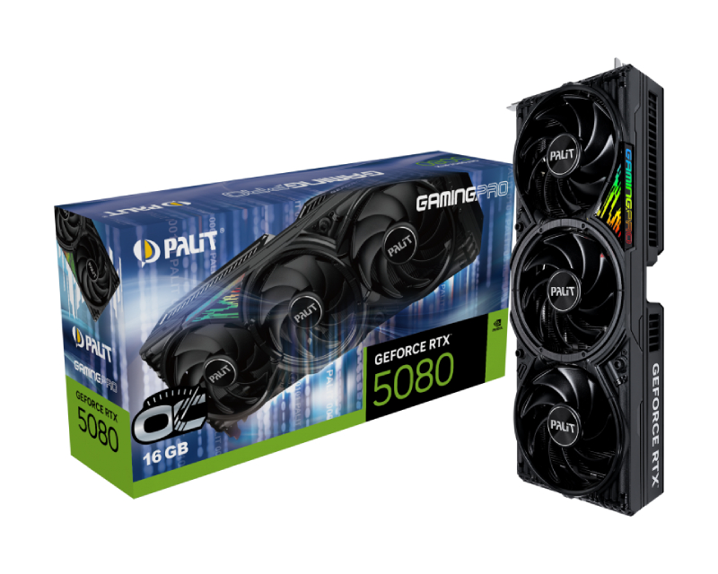 PALIT nVidia GeForce RTX 5080 16GB 256bit RTX5080 GamingPro OC 16GB grafička karta