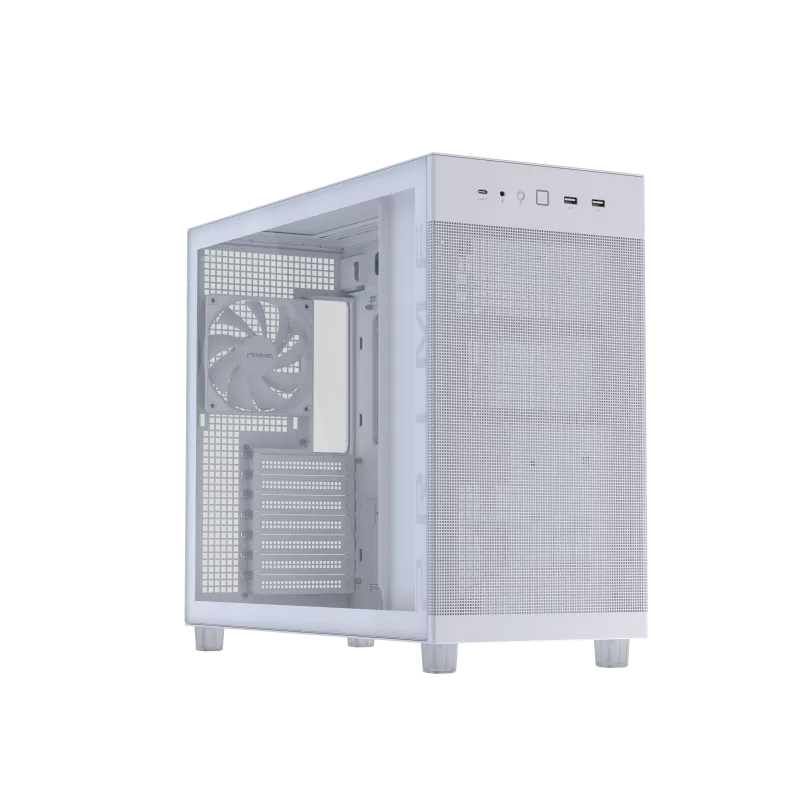 ASUS PRIME AP303 TG WHITE micro-ATX kućište belo