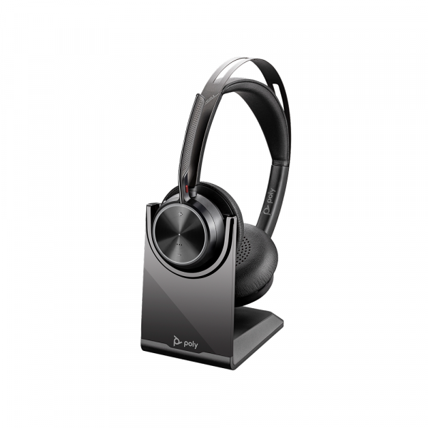 Slušalice Poly Voyager Focus 2 USB-C-C Headset+USB-C/A Adapter + Charging Stand (9T9J5AA)