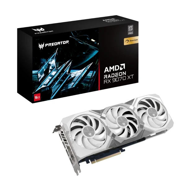 Acer Grafička karta PB RX9070XT 16G White Edition OC - Predator 16GB DDR6 256bit/3xDP/HDMI