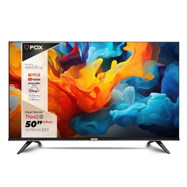 FOX Smart LED TV 50WOS626D 50" 4K Ultra HD, HDR10, Bluetooth, Wi-Fi