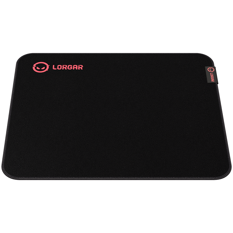 Lorgar Main 323, Gaming mouse pad, Precise control surface, Red anti-slip rubber base, size: 360mm x 300mm x 3mm, weight 0.21kg