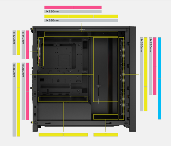 Corsair Kuciste Corsair FRAME 4000D LCD RS ARGB Premium Mid-tower, CC-9011326-WW