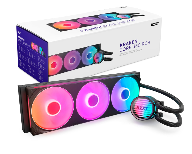 NZXT Kraken 360 RGB vodeno hlađenje crno (RL-KR36C-B1)