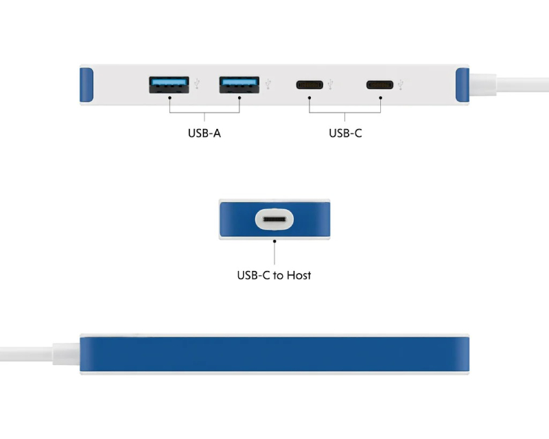 TARGUS HyperDrive Flex 4 Port USB-C Combo Hub plavi (HD5200BUGL)