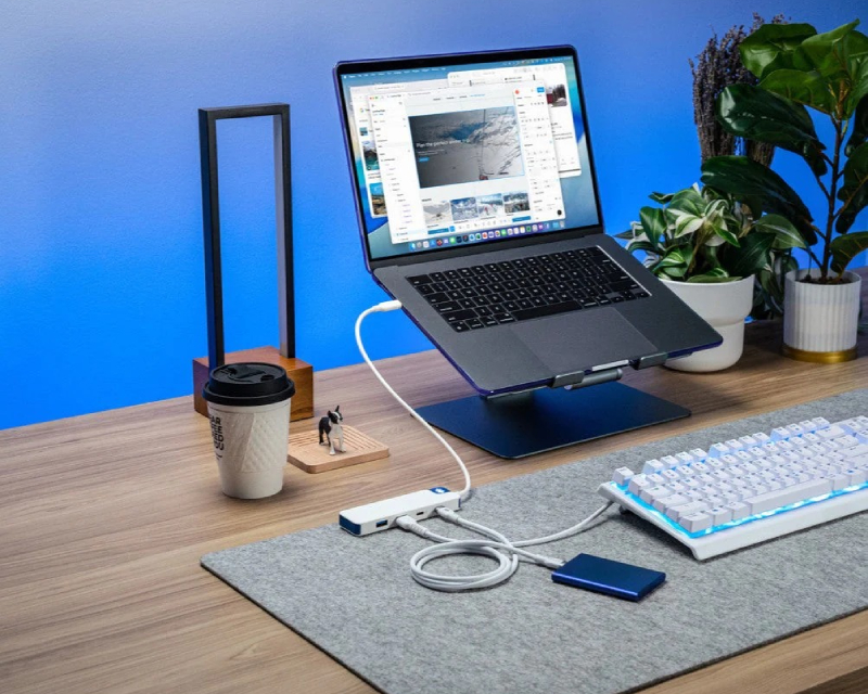 TARGUS HyperDrive Flex 4 Port USB-C Combo Hub plavi (HD5200BUGL)