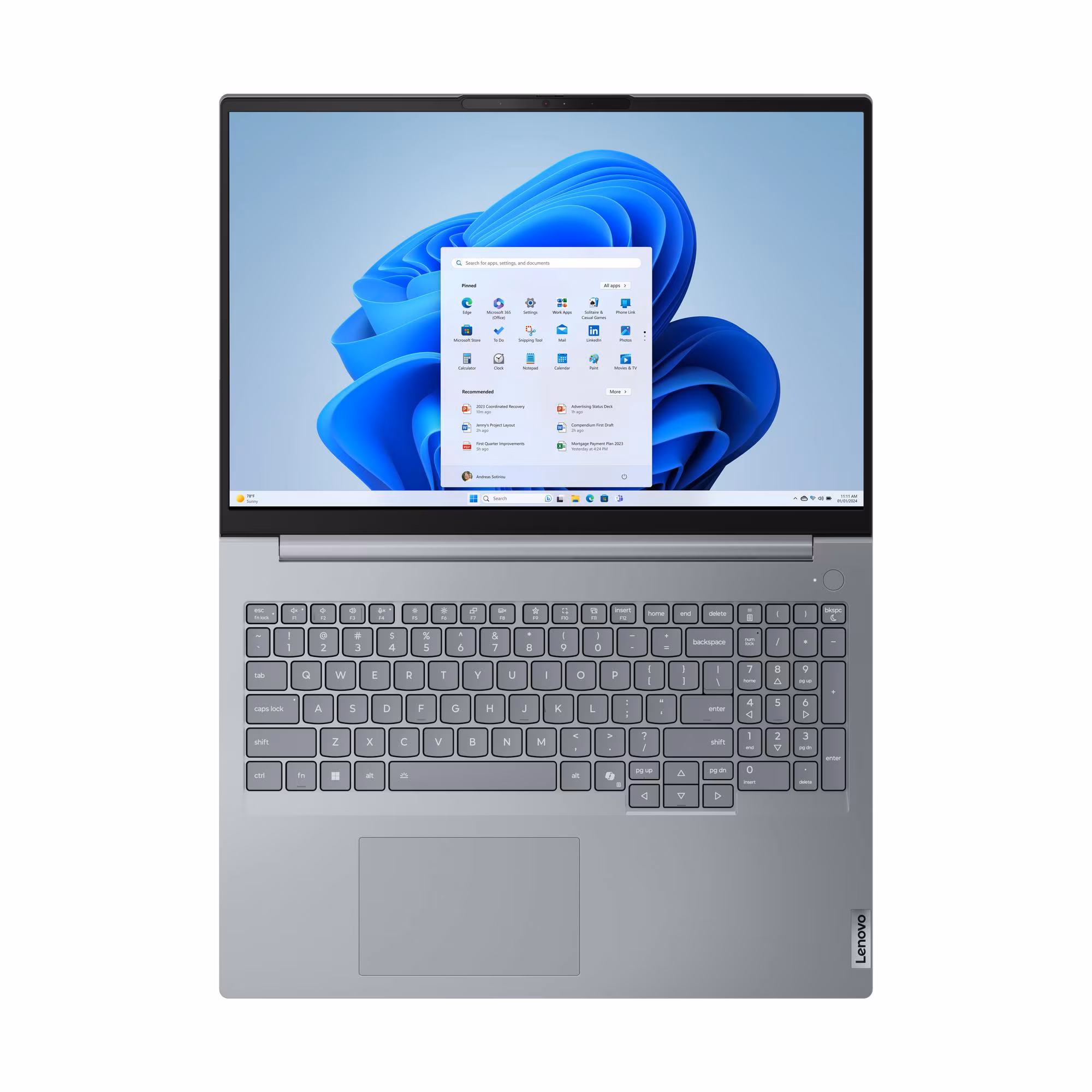 Lenovo Laptop ThinkBook 16 G9 IRL 16", Core 7 240H, 16GB, 1TB, 21US005QYA