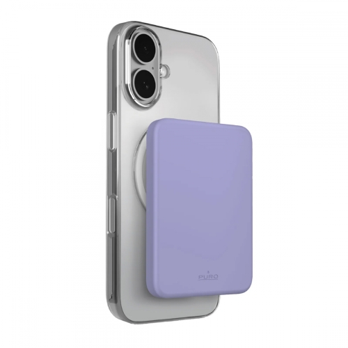 PURO MagSafe power bank 4200mAh bežična eksterna baterija Lila