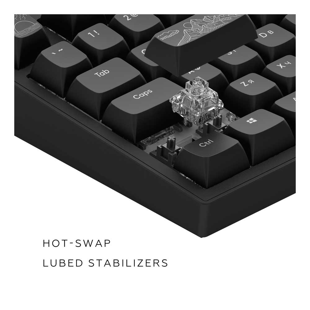 Dark Project ALU Terra Nostra Black - Wired Gaming Keyboard (ANSI/UA)