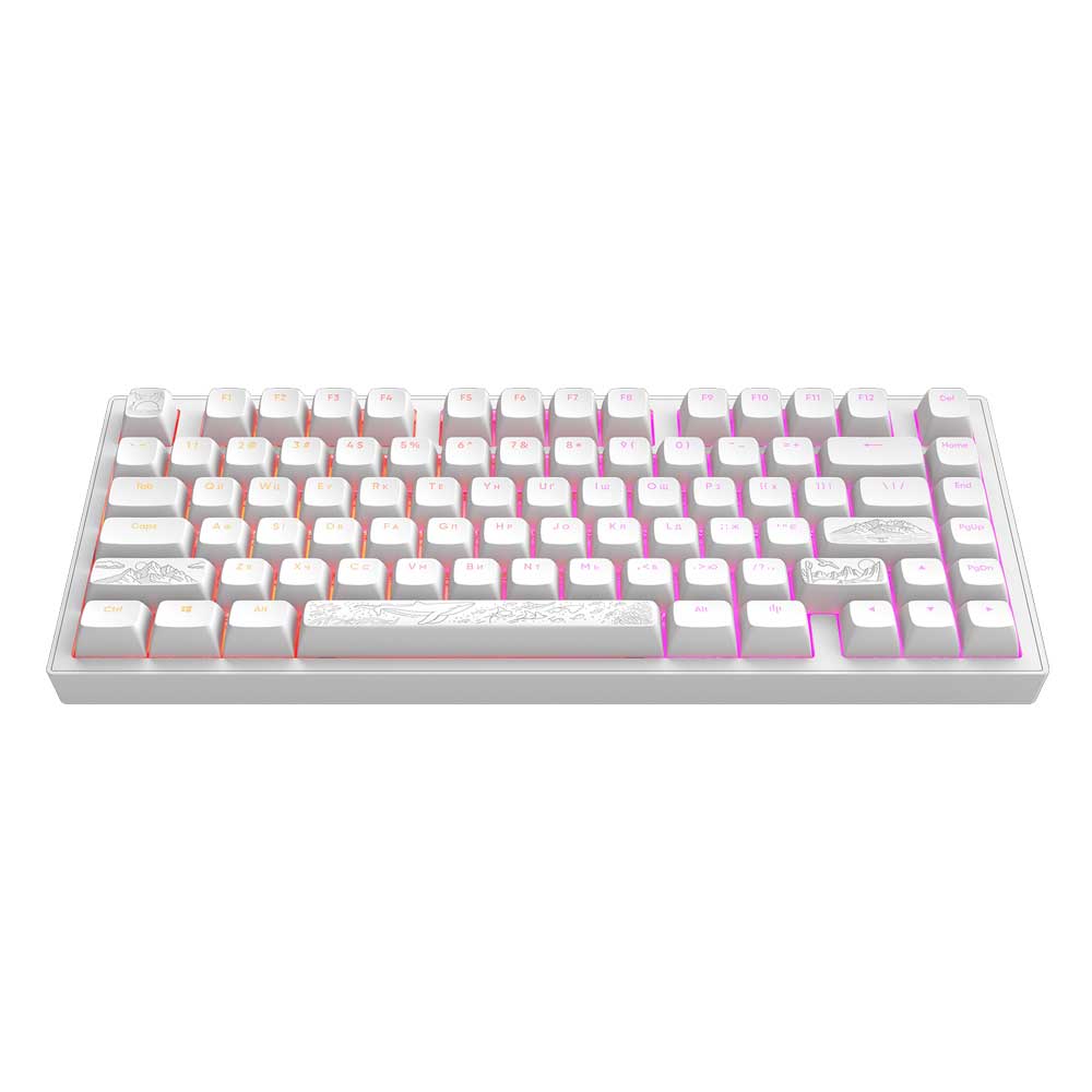 Dark Project ALU Terra Nostra White - Wired Gaming Keyboard (ANSI/UA)