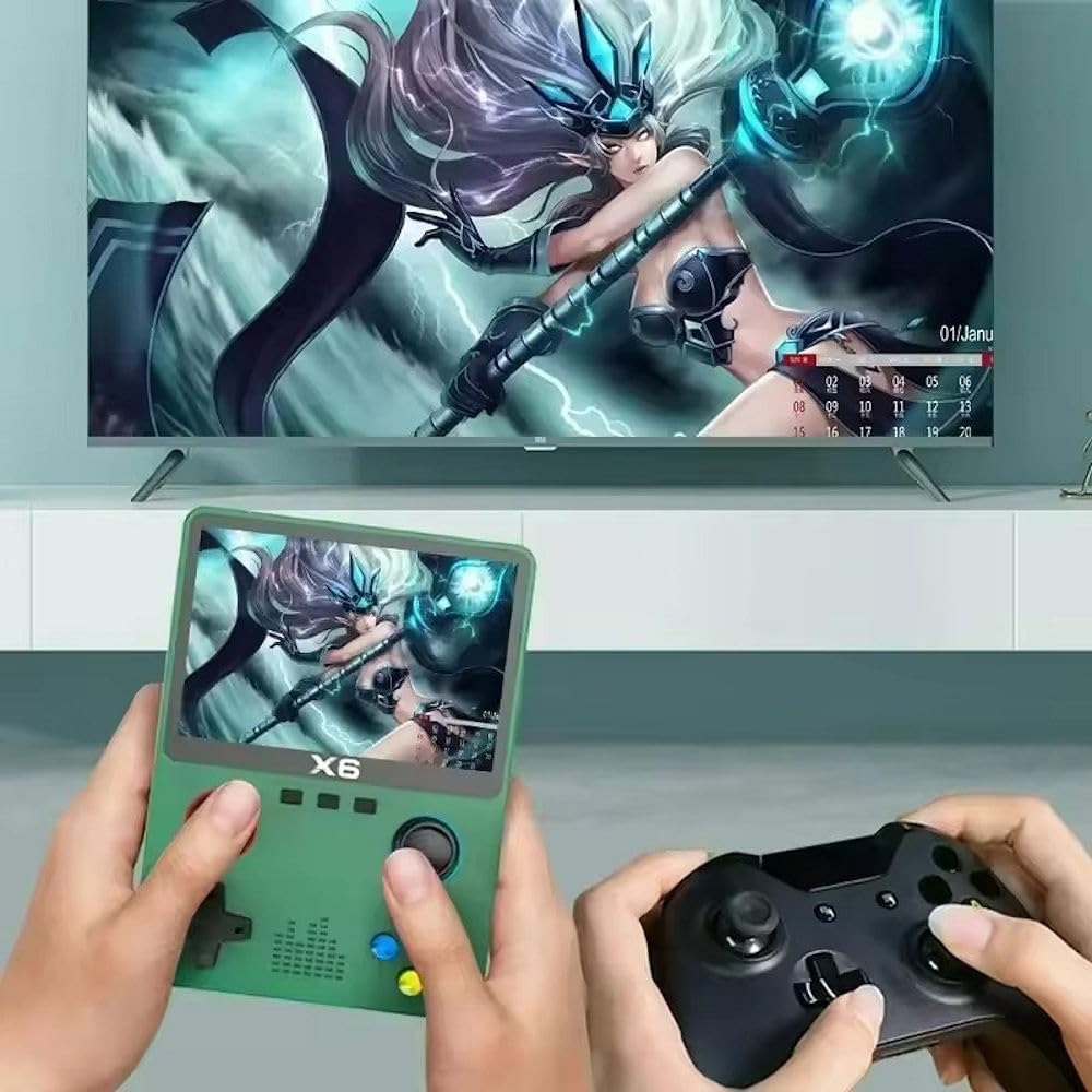 Nikeda Gaming Console - X6 Handheld Console (White)
