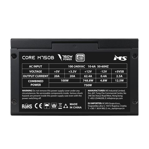 MS NAPAJANJE MS CORE M750B ATX3.1